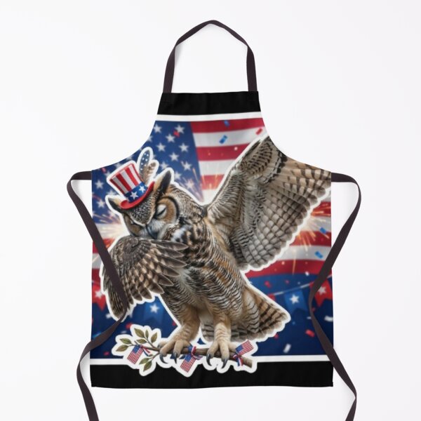 Item preview, Patriotic Owl Wearing USA Top Hat designed and sold by DailySparks.