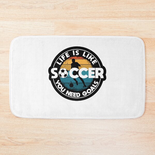 Item preview, Retro Vintage Soccer Goal Quote - Life Is Like Soccer ! Life Is Like Soccer You Need Goals Vintage Silhouette ! Vintage Soccer Goals Inspirational Quote designed and sold by Ulikedigital14.
