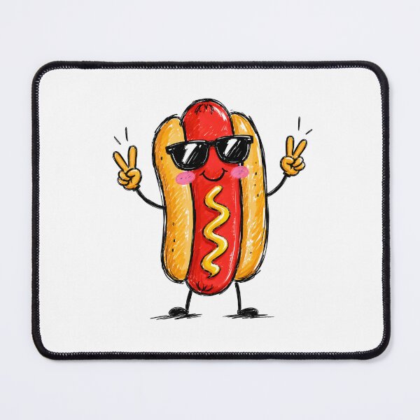 Item preview, Hotdog Kawaii Sketch designed and sold by zoes-ink.