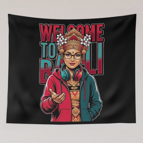 Item preview, Welcome to Bali Ethno Modern Streetwear designed and sold by Khanz4Design.