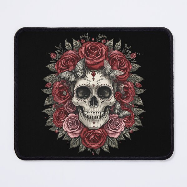 Item preview, La Catrina in red roses designed and sold by uunaa.