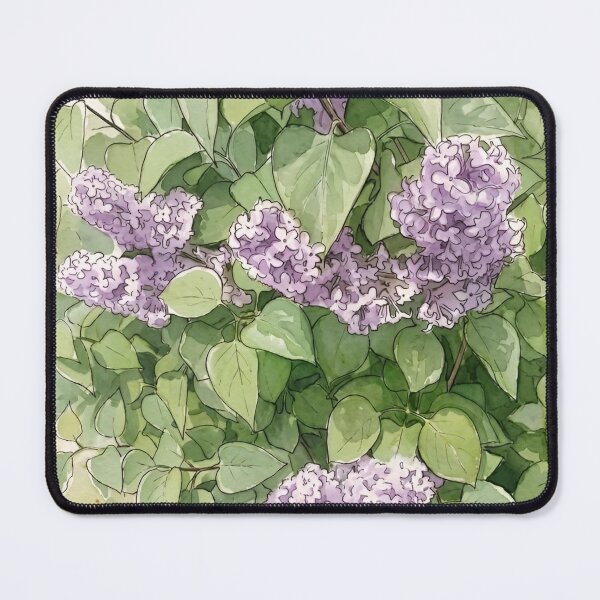 Item preview, Spring Lilacs in Bloom | Pen and Watercolor Botanical Art designed and sold by Debbie Schulte.