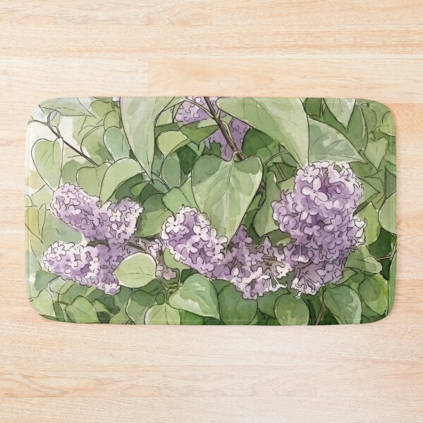 Item preview, Spring Lilacs in Bloom | Pen and Watercolor Botanical Art designed and sold by Debbie Schulte.