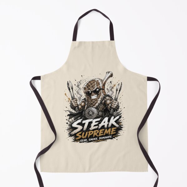 Item preview, Steak Supreme - Funny Grill Champion BBQ Meat Design designed and sold by BlackSector77.