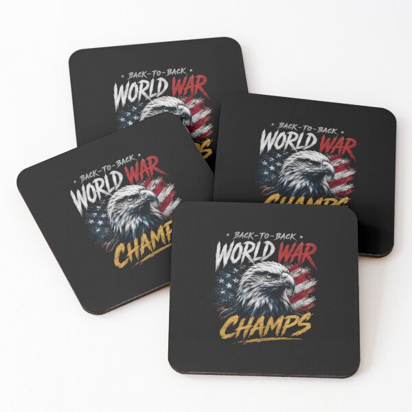 Item preview, Back-To-Back World War Champs American Military Veteran Patriot designed and sold by RetroMini2026.