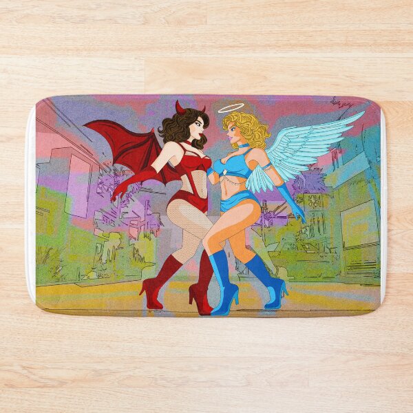 Item preview, Angel vs Demon retro arcade  designed and sold by Masque&Muse.