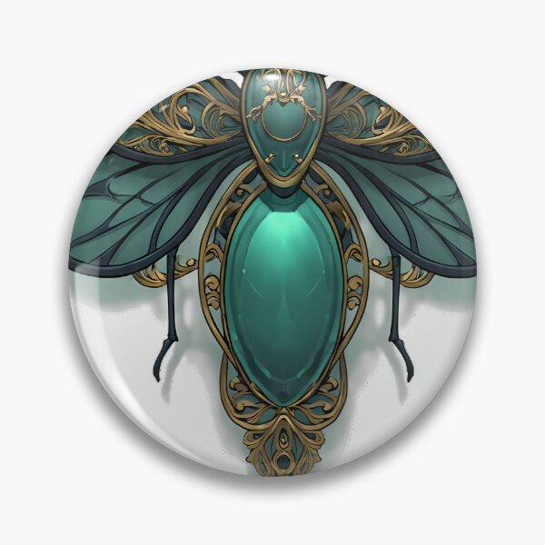 Item preview, Emerald Dragonfly Amulet designed and sold by IllumeInk.