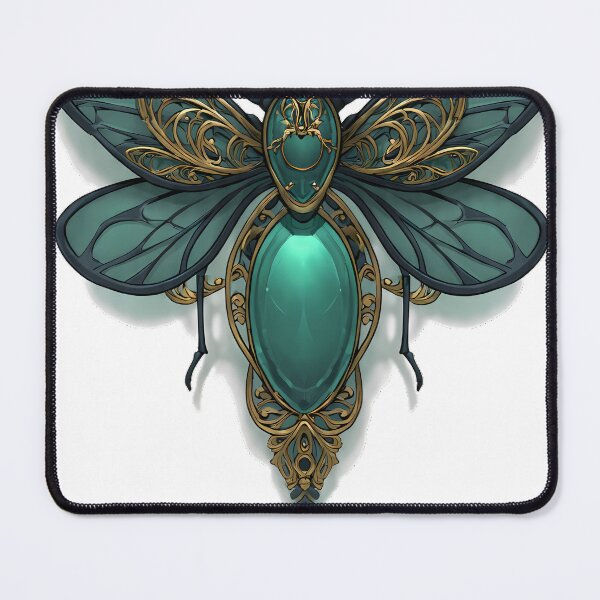 Item preview, Emerald Dragonfly Amulet designed and sold by IllumeInk.