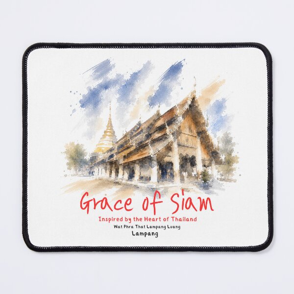 Item preview, Wat Phra That Lampang Luang Lanna Temple Watercolor Art designed and sold by Beeform.