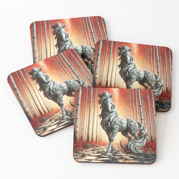 Item preview, Birchbark Horse, Ai Generated Art designed and sold by ACC .