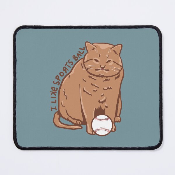 Item preview, Sportsball Cat Baseball designed and sold by KilkennyCat Art.