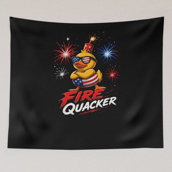 Item preview, Fire Quacker Patriotic American Duck Fourth Of July Celebration designed and sold by RetroMini2026.