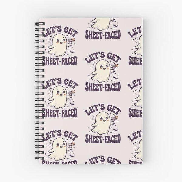 Item preview, Let's Get Sheet Faced Funny Ghost Halloween Pun Drinking Party Cocktail Design designed and sold by ASfindsStore.