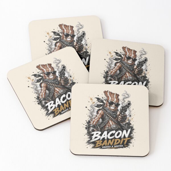 Item preview, Bacon Bandit - Smoked and Wanted Funny Western BBQ Design designed and sold by BlackSector77.