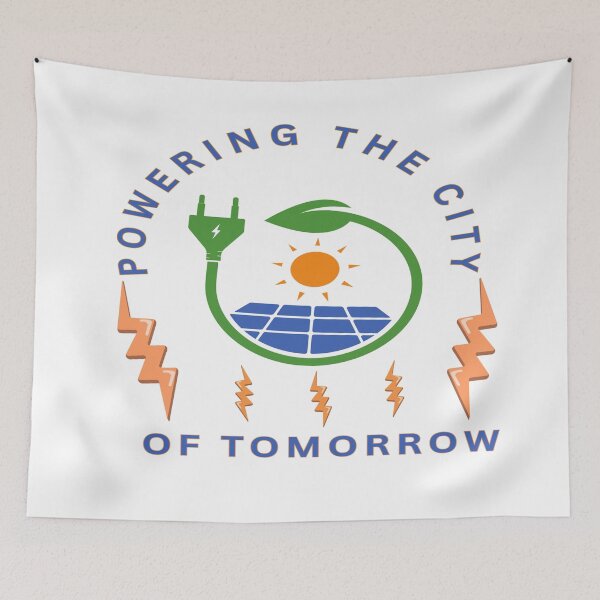 Item preview, Powering The City Of Tomorrow designed and sold by FiberatWorkTechs.