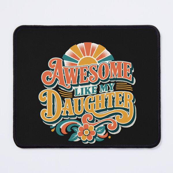 Item preview, Dad Awesome As Daughter Groovy 70s Style Parent designed and sold by Tsugraf Designs.