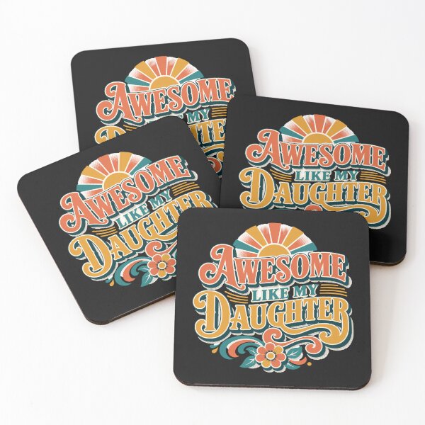 Item preview, Dad Awesome As Daughter Groovy 70s Style Parent designed and sold by Tsugraf Designs.