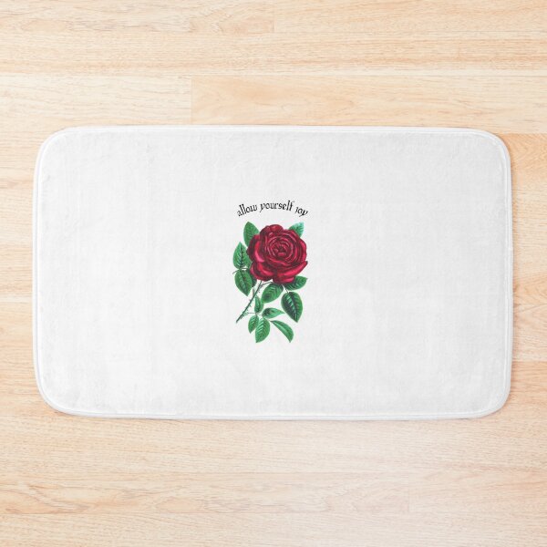 Item preview, Allow Yourself Joy Vintage Rose Sticker | Inspirational Floral Aesthetic Design designed and sold by PixelVibe Art.