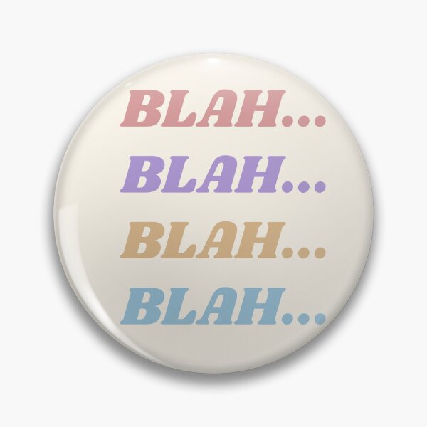 Item preview, Cool Pastel Typography BLAH BLAH BLAH BLAH designed and sold by Kodexstore.