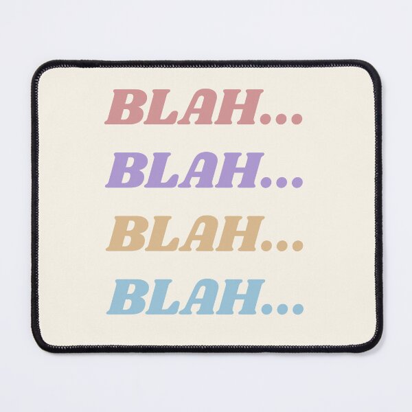 Item preview, Cool Pastel Typography BLAH BLAH BLAH BLAH designed and sold by Kodexstore.