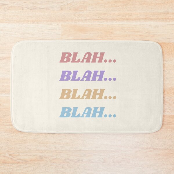 Item preview, Cool Pastel Typography BLAH BLAH BLAH BLAH designed and sold by Kodexstore.