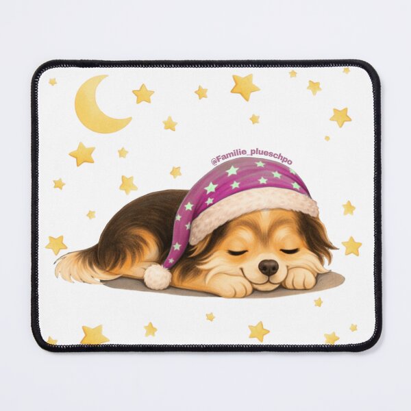 Item preview, Miley is asleep (with floor, with stars) designed and sold by plueschpo.