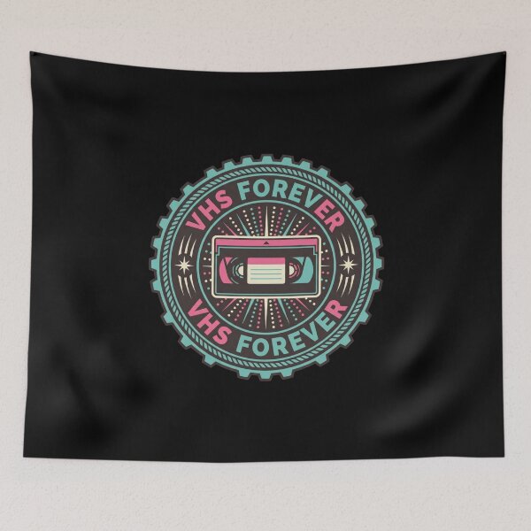 Item preview, VHS Forever Vintage Video Tape Badge designed and sold by Sketchlegacy.