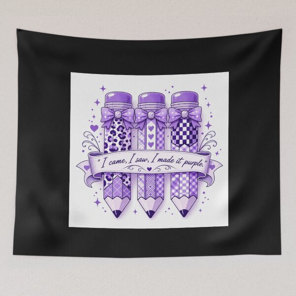 Item preview, Drawing Implements Lavender Hue Scroll Saying designed and sold by Tsugraf Designs.