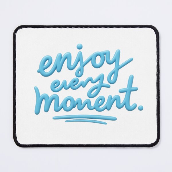 Item preview, Enjoy Every Moment Inspirational Quote | Positive Mindset Typography Design designed and sold by PixelVibe Art.