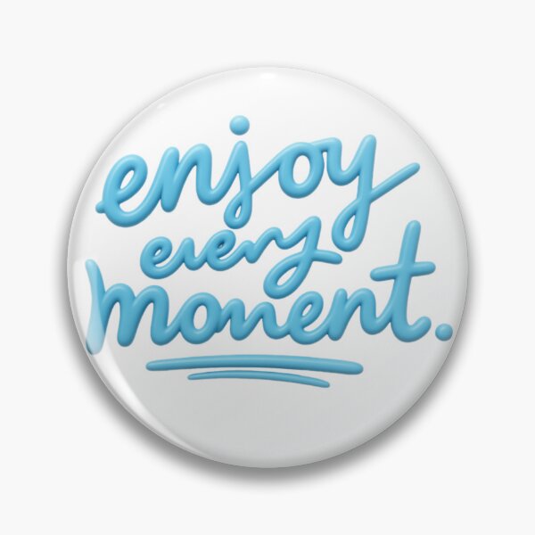 Item preview, Enjoy Every Moment Inspirational Quote | Positive Mindset Typography Design designed and sold by PixelVibe Art.