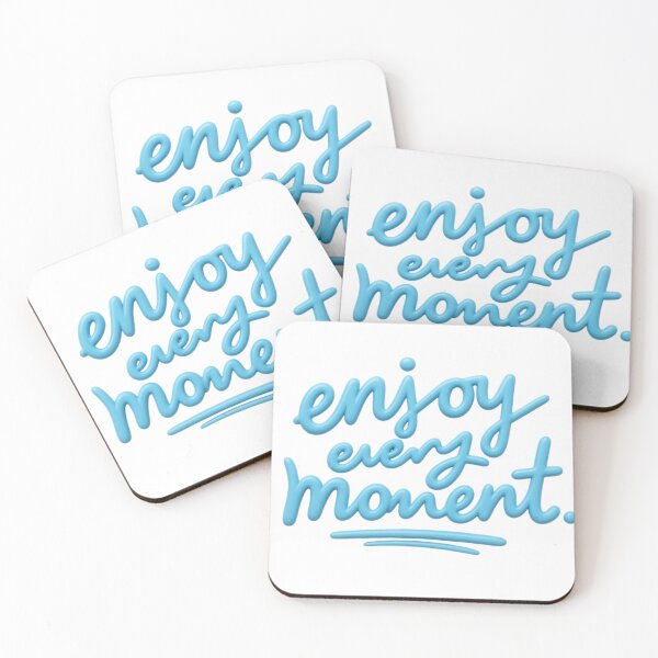 Item preview, Enjoy Every Moment Inspirational Quote | Positive Mindset Typography Design designed and sold by PixelVibe Art.