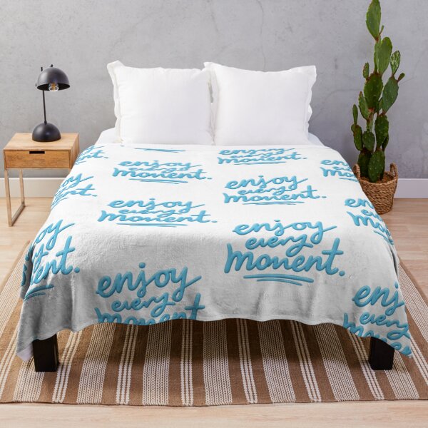 Item preview, Enjoy Every Moment Inspirational Quote | Positive Mindset Typography Design designed and sold by PixelVibe Art.