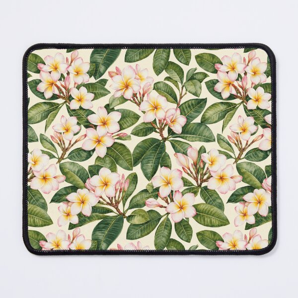 Item preview, Frangipani Plumeria Watercolor Tropical Seamless Pattern designed and sold by Inkworksbyshery.