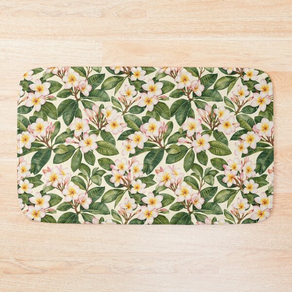 Item preview, Frangipani Plumeria Watercolor Tropical Seamless Pattern designed and sold by Inkworksbyshery.