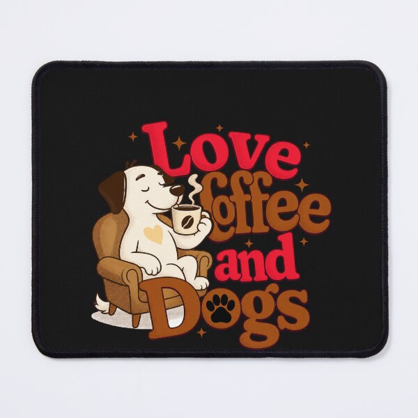 Item preview, Coffee & Dogs Fan Canine Pet Owner Paw Print designed and sold by Tsugraf Designs.