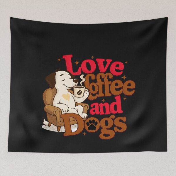 Item preview, Coffee & Dogs Fan Canine Pet Owner Paw Print designed and sold by Tsugraf Designs.