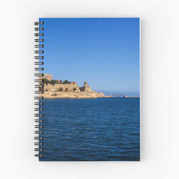 Item preview, Sunny Coastal City Harbor With Historic Fortifications Over Deep Blue Sea And Clear Sky designed and sold by Nmallia.