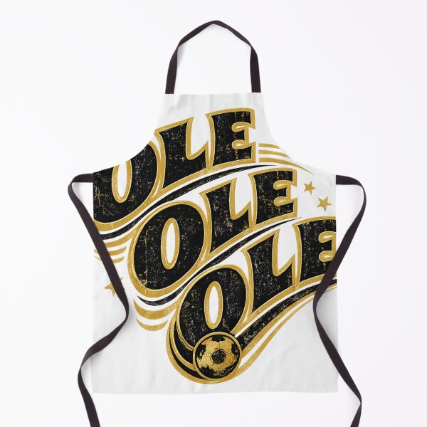 Item preview, Ole Ole Ole Gold Black Soccer Typography – Bold Football Celebration Chant Art | Soccer Fan Gift designed and sold by irfanshikh.