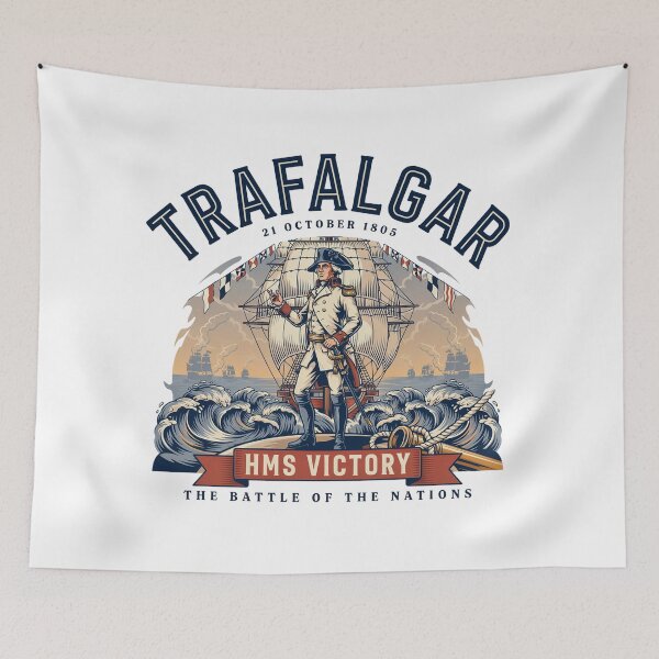 Item preview, Trafalgar 1805 HMS Victory – Lord Nelson Naval Battle Vintage Maritime Design designed and sold by ArcticFoxStudio.