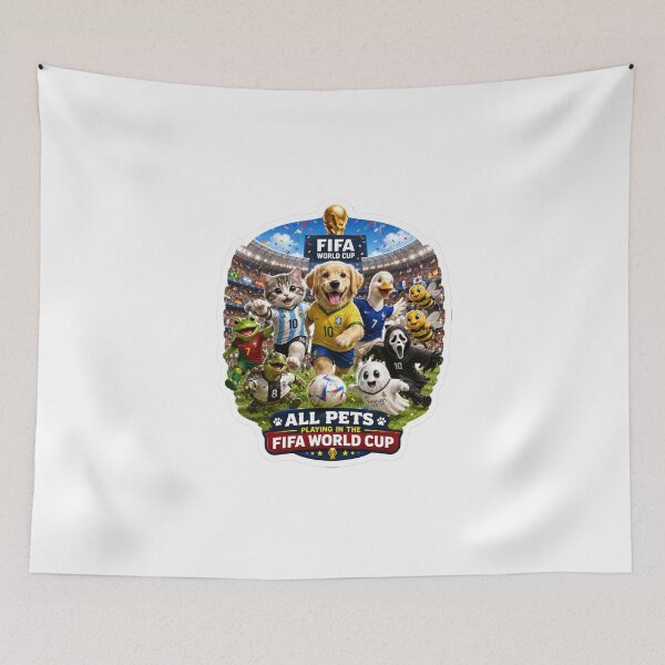 Item preview, Cute Animals Playing Football World Cup Sticker ! FIFA World Cup Animal Team Graphic - Soccer Pets Fan Art ! All Pets Playing Soccer Tournament - Ultimate Football Team designed and sold by Ulikedigital14.