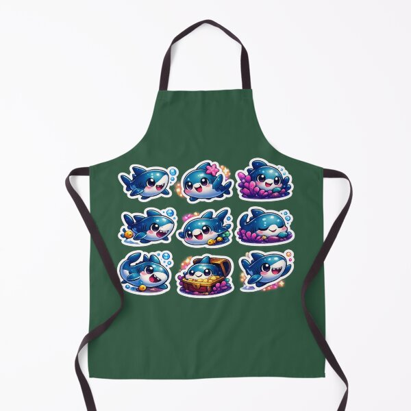 Item preview, Premium Kawaii Shark Sticker Sheet designed and sold by KrishAuraa.