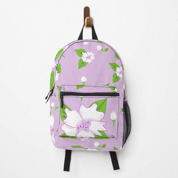 Item preview, White Jasmine Floral Seamless Pattern on Soft Lavender Background designed and sold by Ei-Ei.