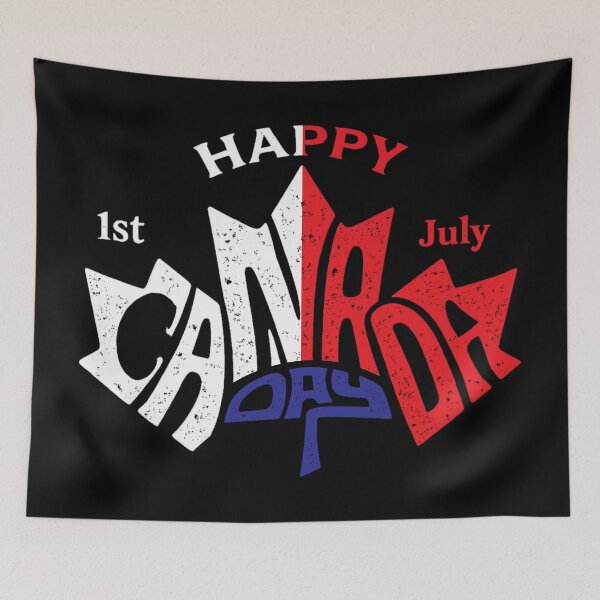 Item preview, Canada Day Typography Design | Vintage Distressed Style | Canadian Patriots & Holiday Fans | Celebration Graphic Tee designed and sold by Teetreasure2.