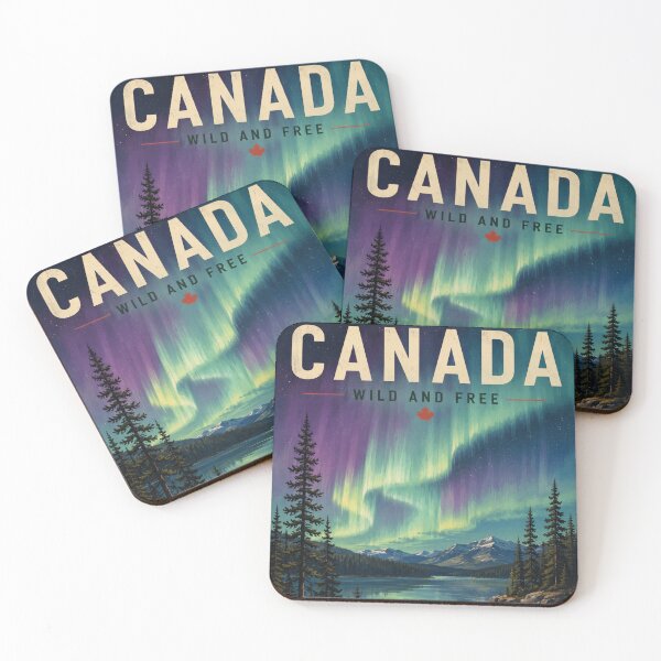 Item preview, Canada Northern Lights Travel Poster designed and sold by greatlakesimage.