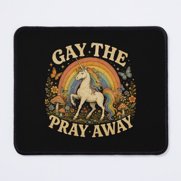 Item preview, Gay The Pray Away Retro Rainbow designed and sold by zoes-ink.