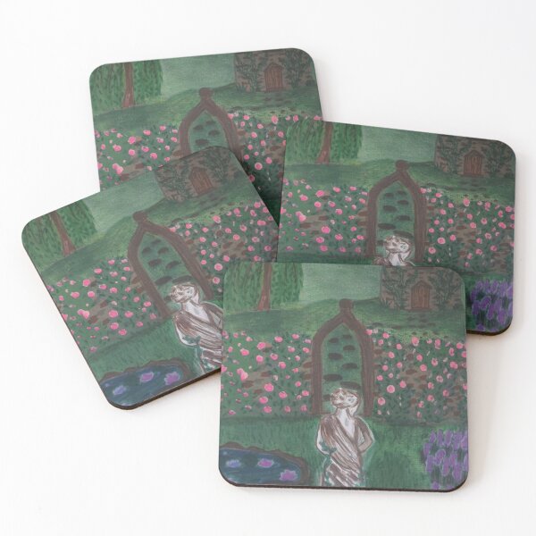 Item preview, Ivy statue and house in an old garden (light color version) designed and sold by TealKoi.