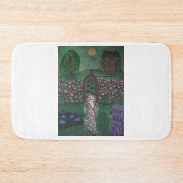 Item preview, Ivy statue and house in an old garden (light color version) designed and sold by TealKoi.