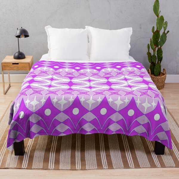 Item preview, Purple Geometric Tribal Seamless Pattern with Star Motifs designed and sold by Ei-Ei.