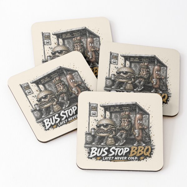 Item preview, Bus Stop BBQ – Funny Late but Never Cold Grill Crew designed and sold by BlackSector77.