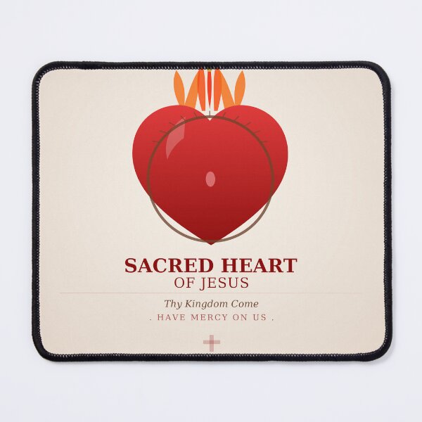 Item preview, Sacred Heart of Jesus - Thy Kingdom Come | Catholic Art designed and sold by BenedictTArt.